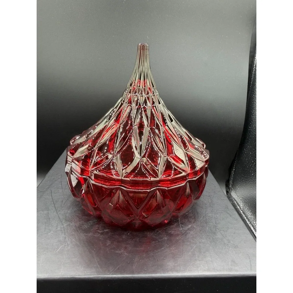 🍬❤️ Godinger Hershey's Kisses Crystal Candy Dish – 
